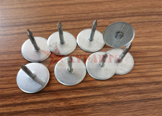 Push Type 25MM Round Base Stainless Steel CD Weld Pins Untuk Pipa Rockwool Tetap