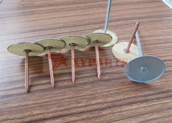 OEM ODM Galvanized Steel Cup Head Weld Pins Untuk Pipa Isolasi
