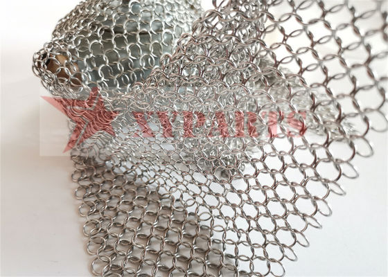 Instalasi Mudah Welded Wire Ring Mesh Untuk Dinding Tirai Dekoratif