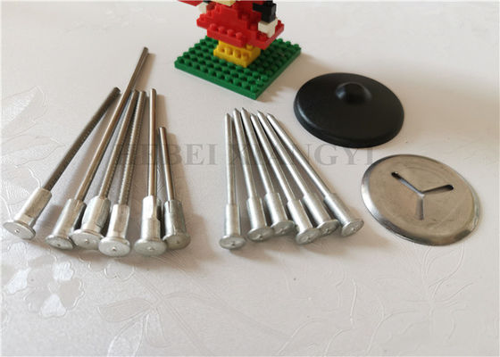 Aluminium Flange Base CD Weld Rock Wool Insulation Pins Dengan Self Locking Washer