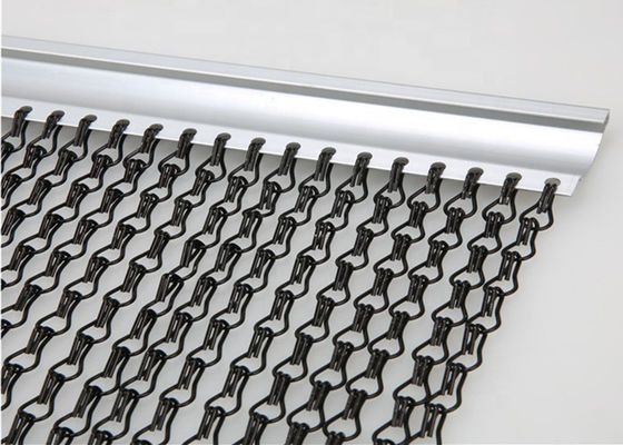 Tirai Rantai Aluminium Silver Shimmering Anti Static Flexible Stage Backdrop