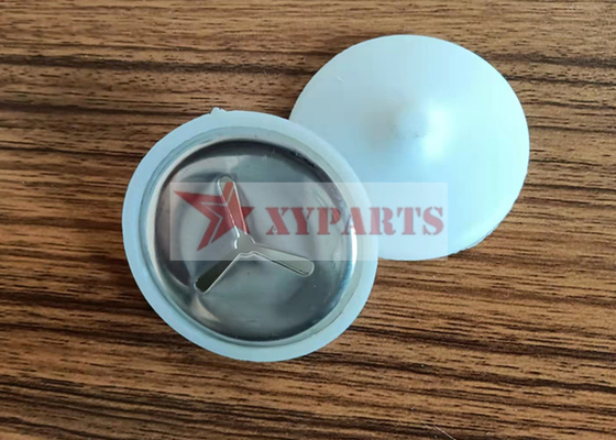 40mm Diameter Putih Hitam Penutup Plastik Dome Caps Washer Dengan 3 Slot Washer