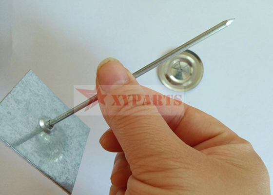 Pin Pemasangan Isolasi Berlapis Seng Self Adhesive Spindle Dengan Basis Persegi