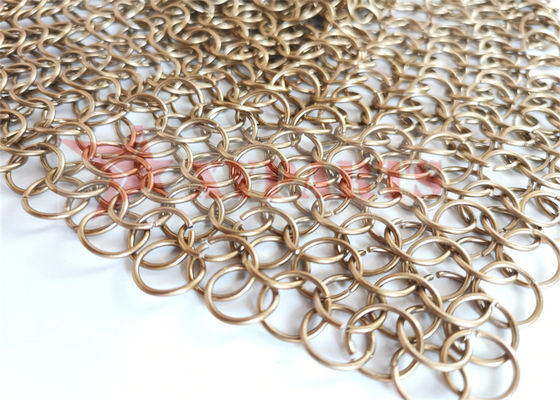 Instalasi Mudah Welded Wire Ring Mesh Untuk Dinding Tirai Dekoratif