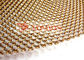 10mm Lipat Tirai Kawat Coil Arsitektur Perunggu Untuk Latar Belakang Panggung