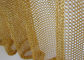 Chain Mail Weave Round Rings Metal Mesh Curtain Desain Interior Untuk Partisi Ringan