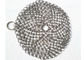 6''X 6'' Chain Mail Cast Iron Cleaner Woven Dengan 1.2*10mm Stainless Steel Rings