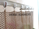 Warna Perunggu 8mm Metal Mesh Curtain Fleksibel Aluminium Coil Dekorasi Plafon Interior