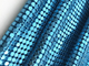 Shiny Blue Aluminium Oem Metal Payet Mesh Chain Mail Fabric Metalik Payet Taplak Meja