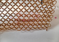 Warna Tembaga Stainless Steel 10mm Chain Mail Fringe Curtains Untuk Desain Arsitektur